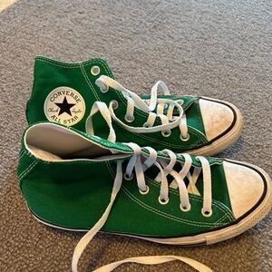 Kelly green Converse high tops